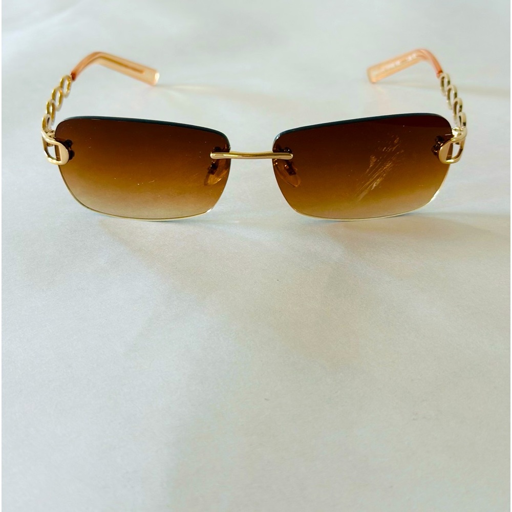 Authentic Vintage Oscar de la Renta Prescription (1.0)RimlessLink Sunglasses.